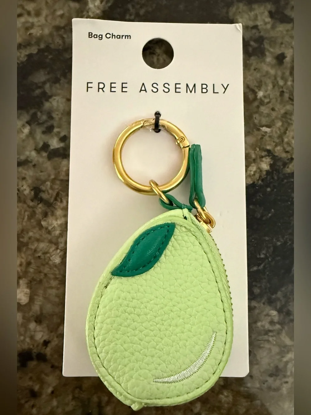 Free Assembly Women's Pear Coin Pouch Handbag Charm *NEW